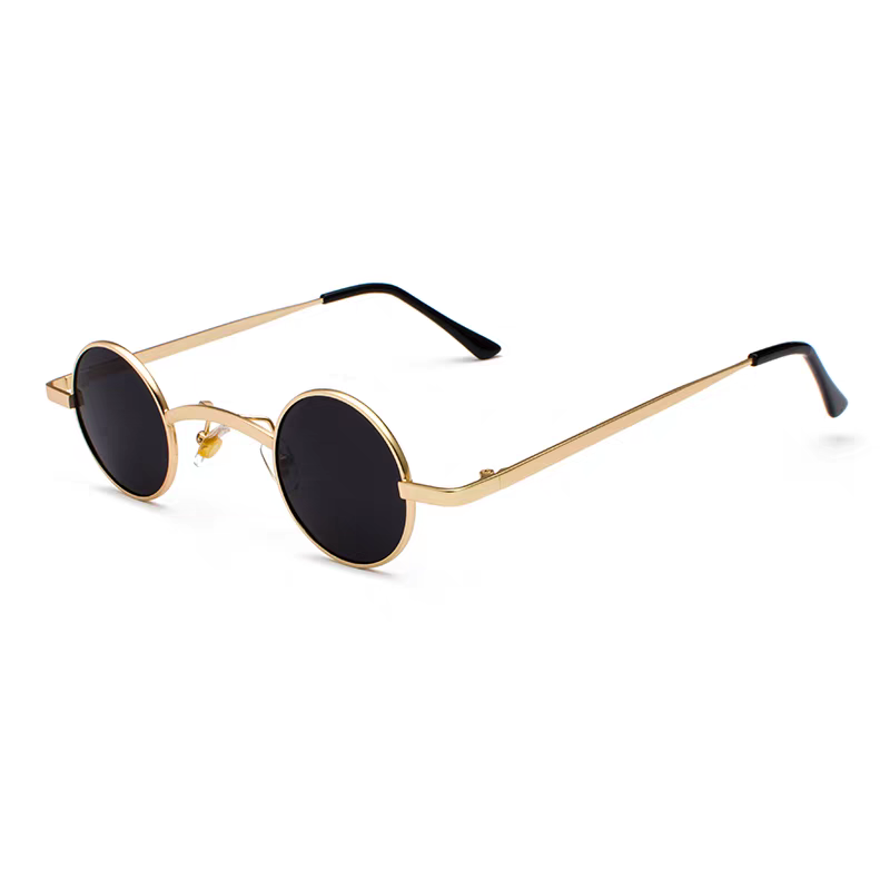 Gold Frame with Black-Gray Lenses
