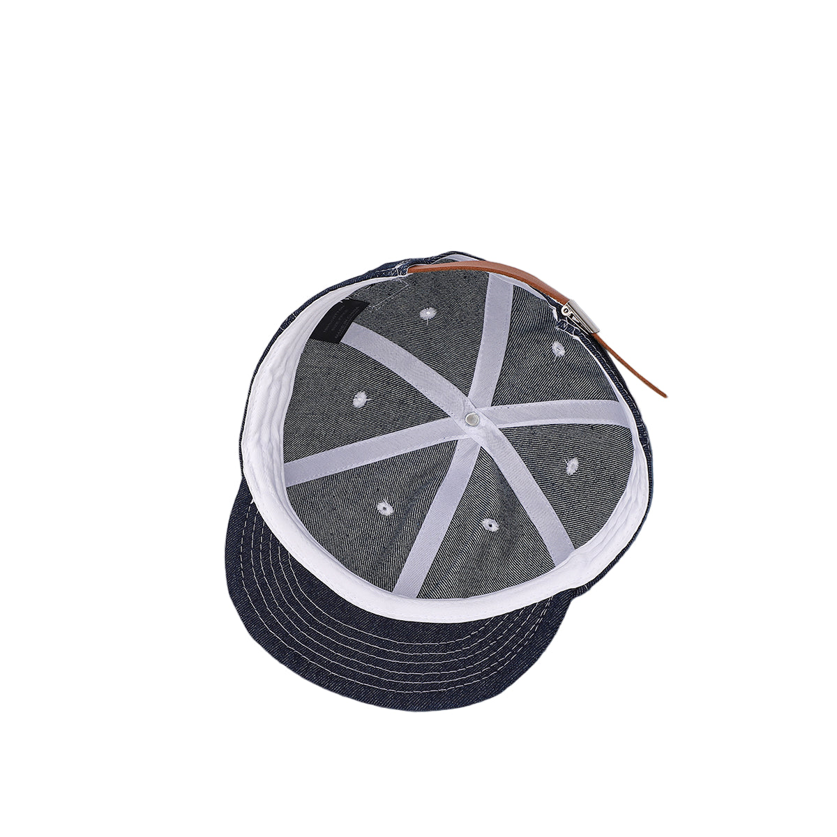 Baseball cap with gray and white