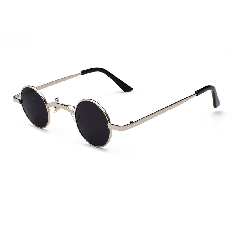 Silver Frame with Black-Gray Lenses