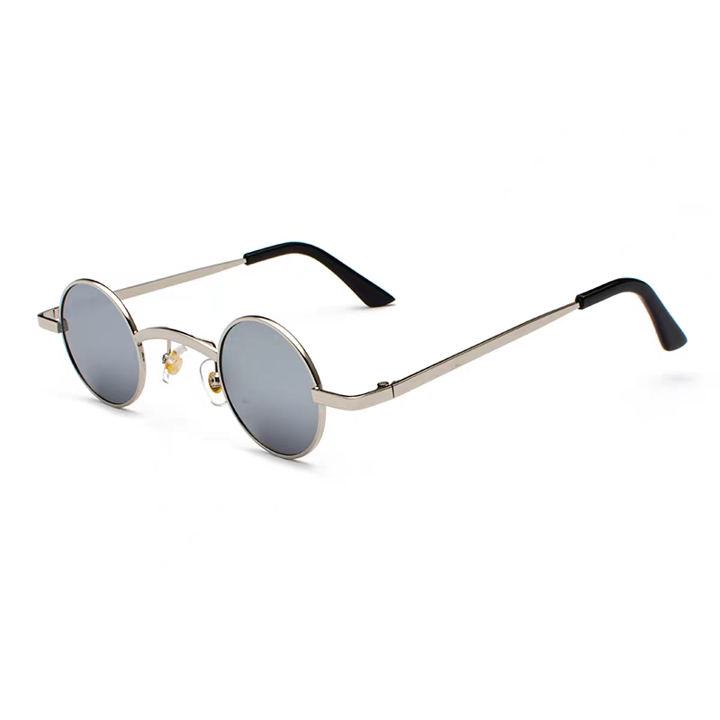 Silver Frame with Silver Reflective Lenses
