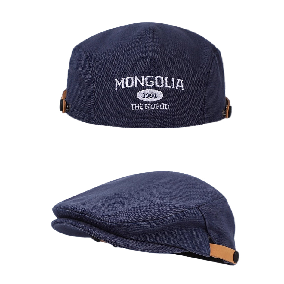 Two navy blue caps