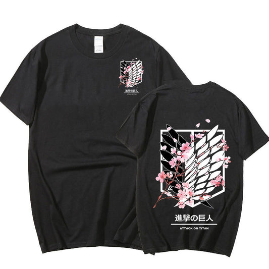 Black Sakura Wing of Freedom T-Shirt