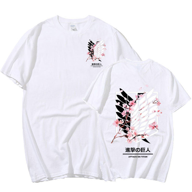 White Sakura Wing of Freedom T-Shirt