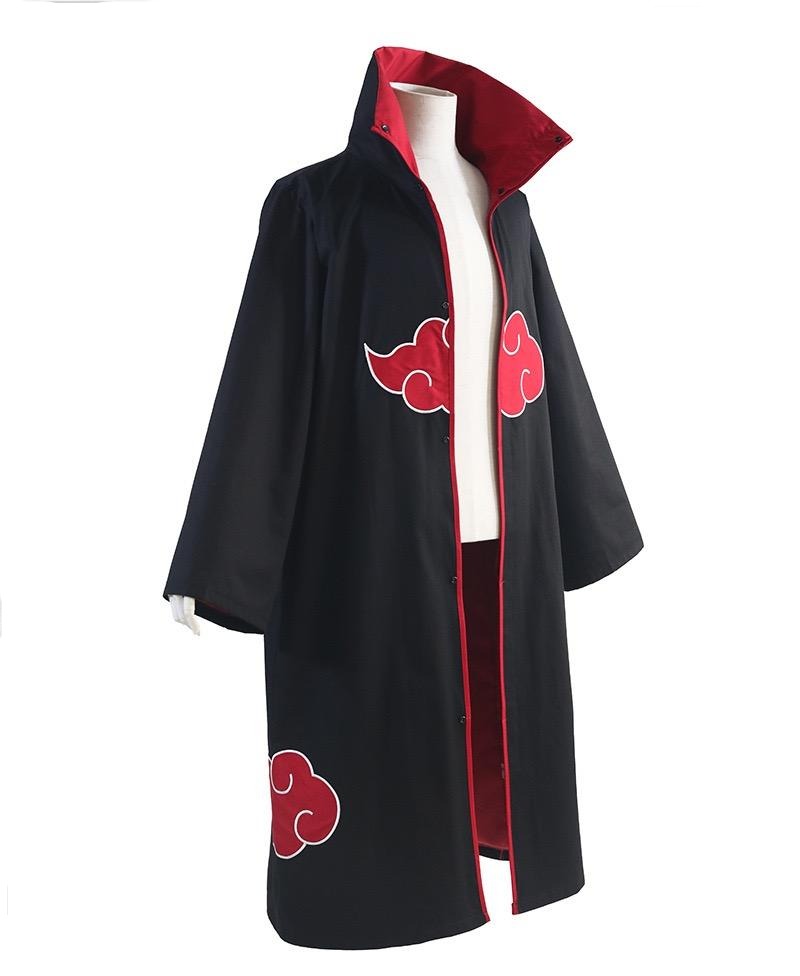 Red Cloud Symbol Long Robe Ninja Cosplay Cloak