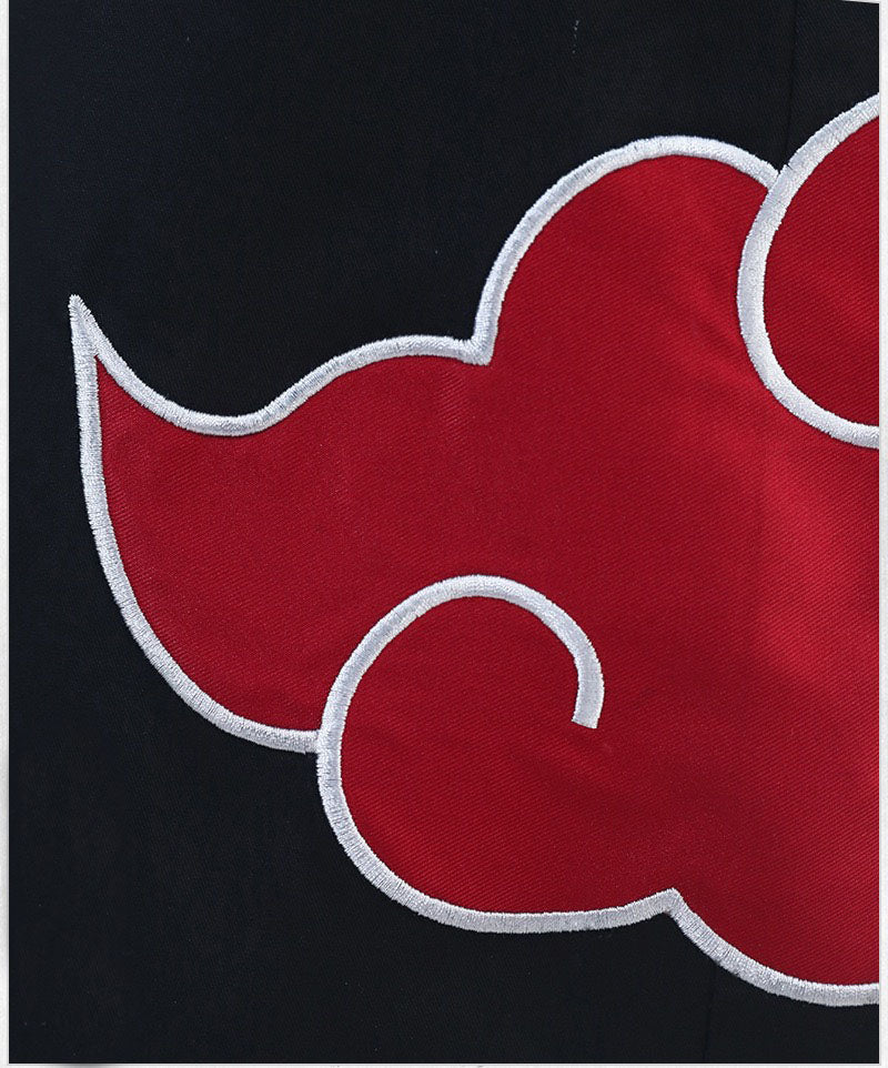 Red Cloud Symbol Long Robe Ninja Costume