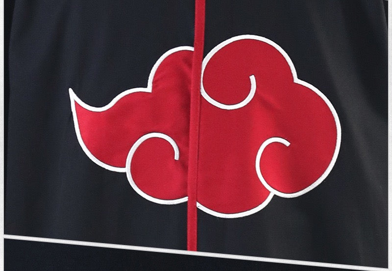 Red Cloud Symbol Long Robe Ninja Costume