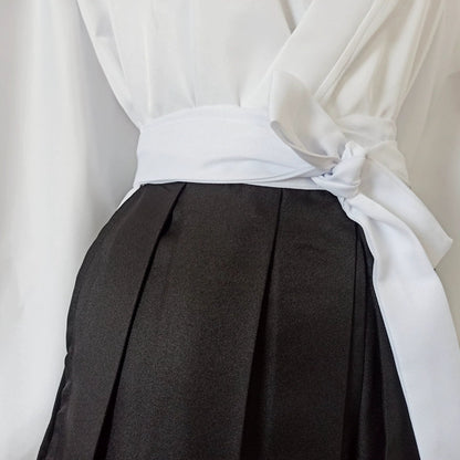 White and Black Hakama Set