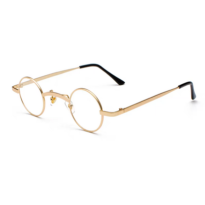 Gold-framed eyeglasses 
