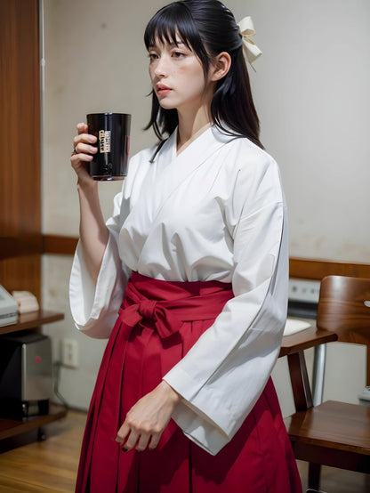 Miko Shrine Maiden Hakama Set