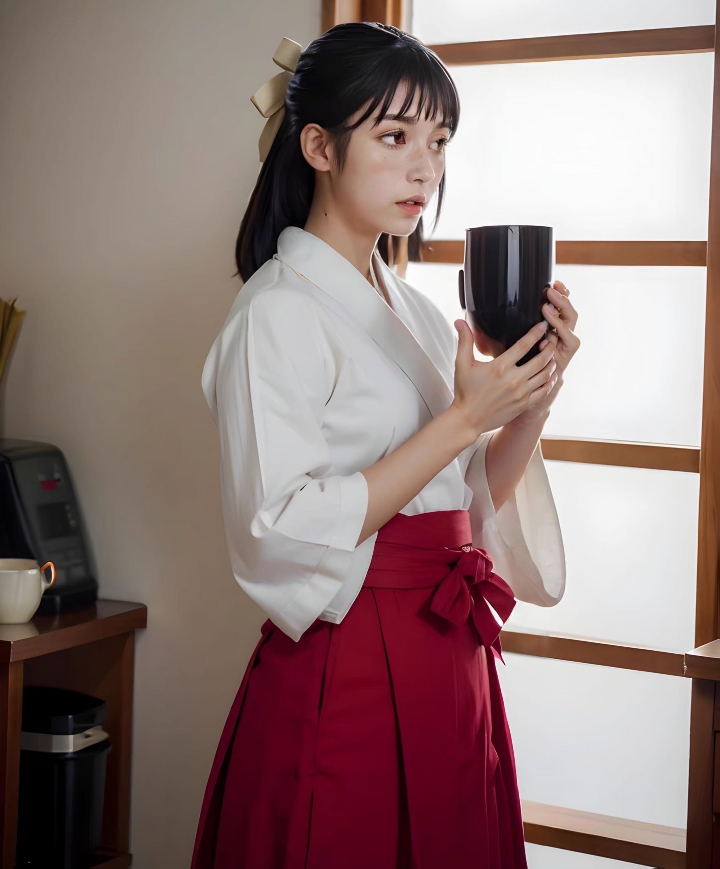 Miko Shrine Maiden Hakama Set