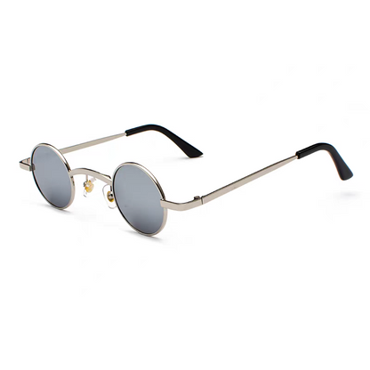 Silver Frame with Silver Reflective Lenses