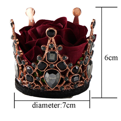 Baroque Gothic Rose Crown Hair Clip