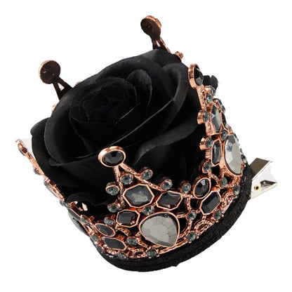 Baroque Gothic Rose Crown Hair Clip