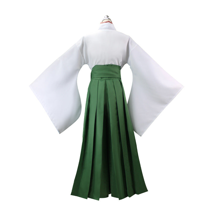 White and Green Hakama Set