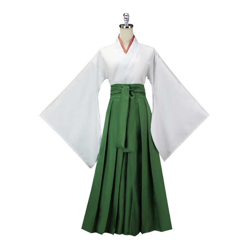 Miko Shrine Maiden Green Hakama Set