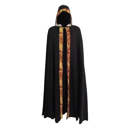 Black Medieval Clergy Cloak