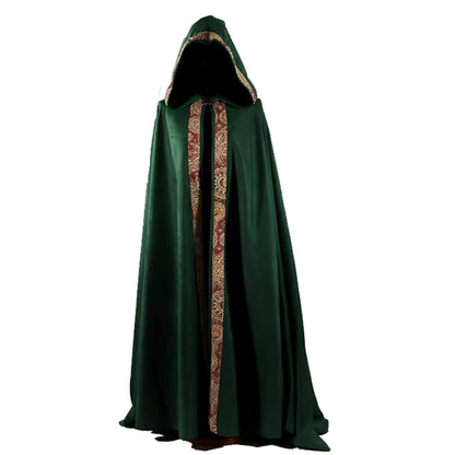 Green Medieval Clergy Cloak