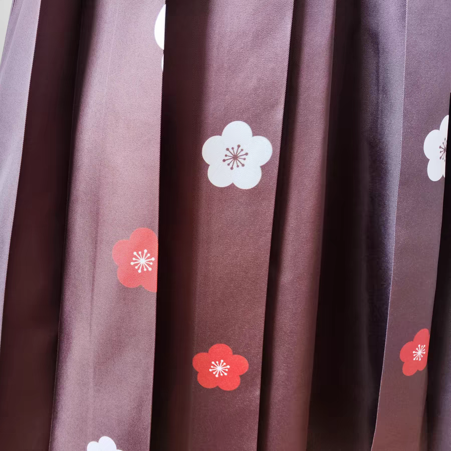 Red Sakura Hakama Set