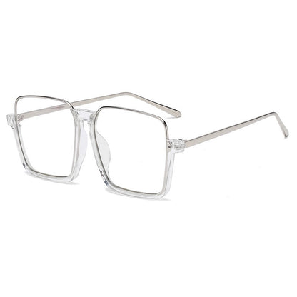 Silver-framed eyeglasses 