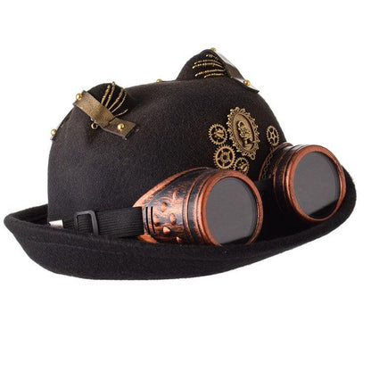 Steampunk Cat Ear Top Hat