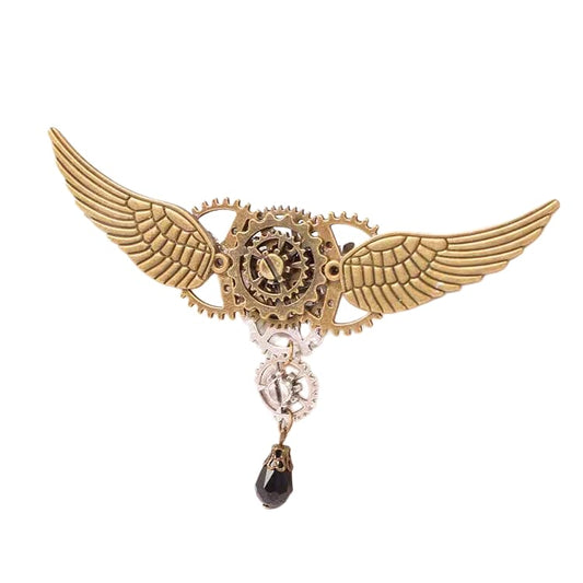 Steampunk Spread Wings Brooch