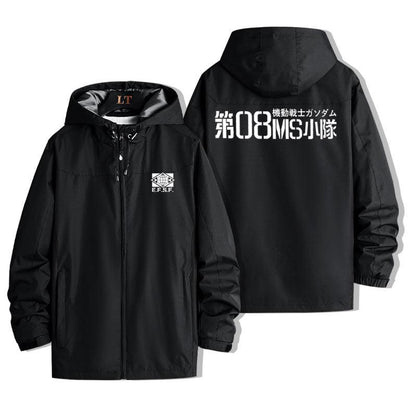 Black The 08MS Team Windbreaker Jacket