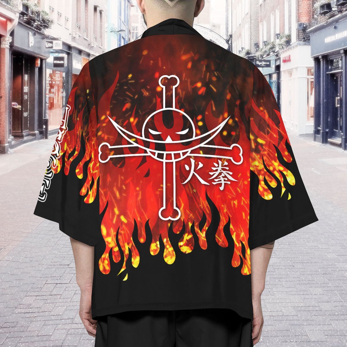 Ace's Whitebeard Tattoo Kimono Cardigan