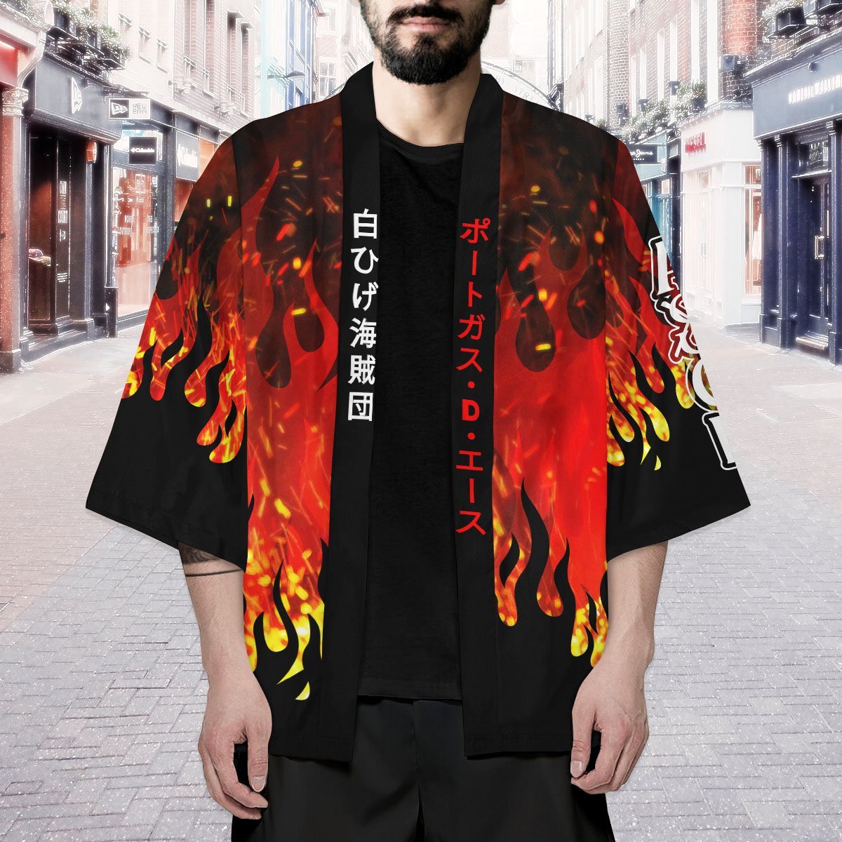 Ace's Whitebeard Tattoo Kimono Cardigan