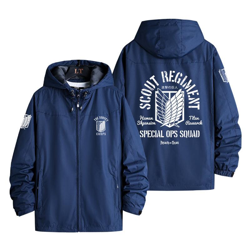 Navy Wing of Freedom Windbreaker Jacket V.3