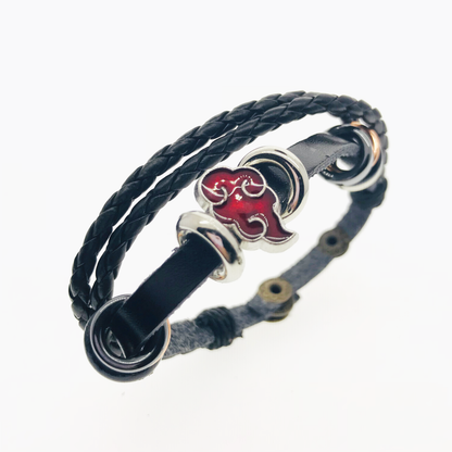 Akatsuki Red Cloud Symbol Bracelet