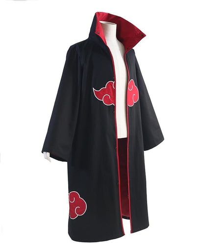 Red Cloud Symbol Long Robe Ninja Cosplay Cloak
