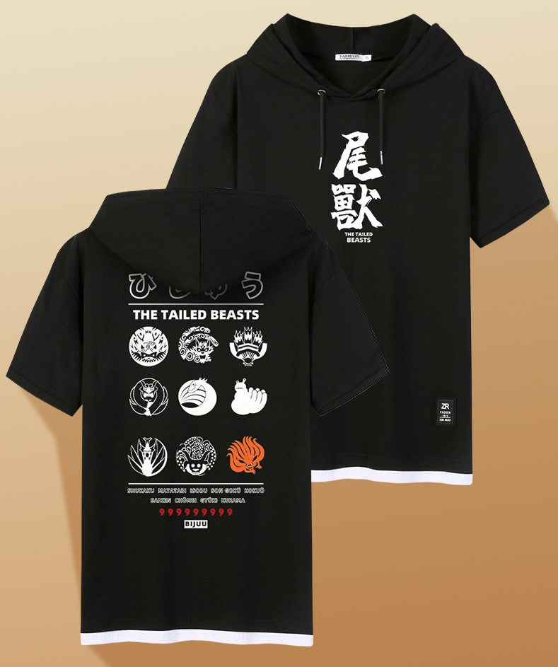  - The Tailed Beasts Short Sleeve Hoodie - XPlayer Shop