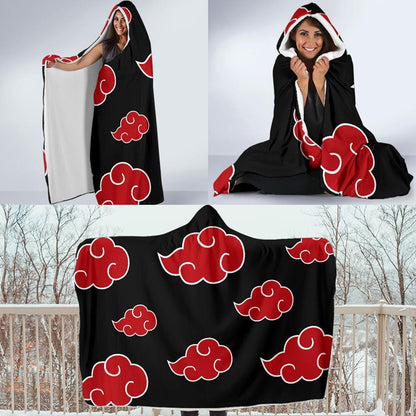 Akatsuki Symbol Hooded Blanket