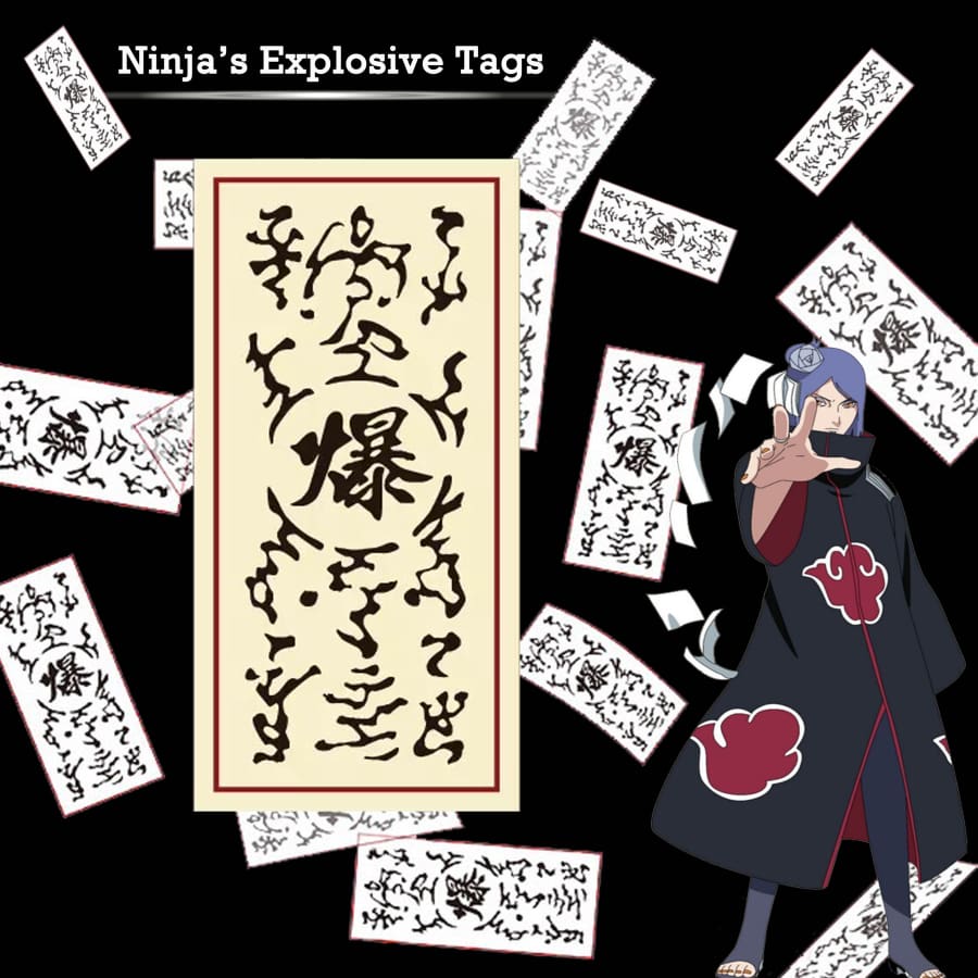 Ninja Gears - Kibaku Fuda Bookmarks - Set of 10 - XPlayer Shop