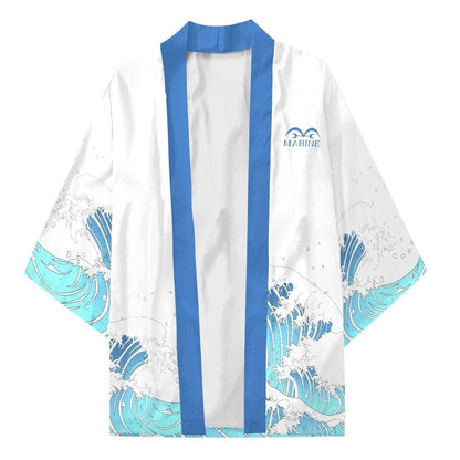 One Piece Marine Force Kimono Shirt