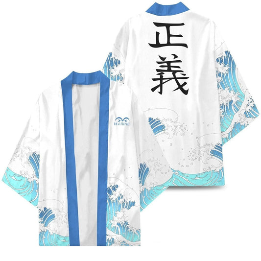One Piece Marine Force Kimono Shirt