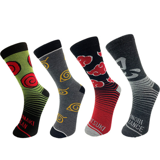 Naruto Adult Crew Socks Set of 4