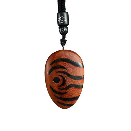 Handmade Ninja Mask Narra Wood Necklace